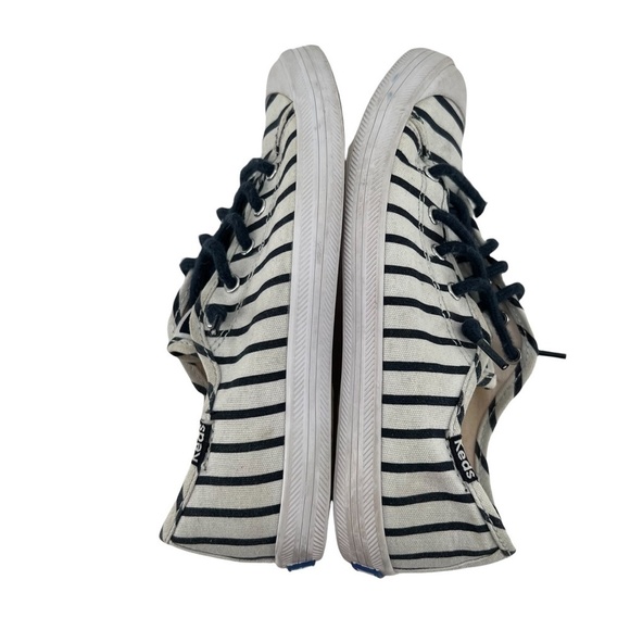 Keds Blue White Striped Kickstart Cap Toe Sneakers Size 1 Kid’s - Picture 5 of 8